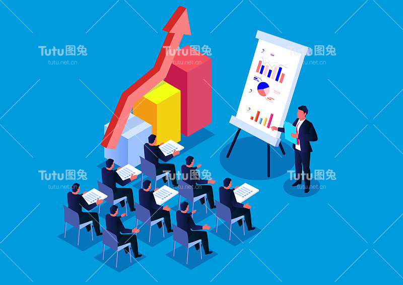 商业培训或课程的概念。