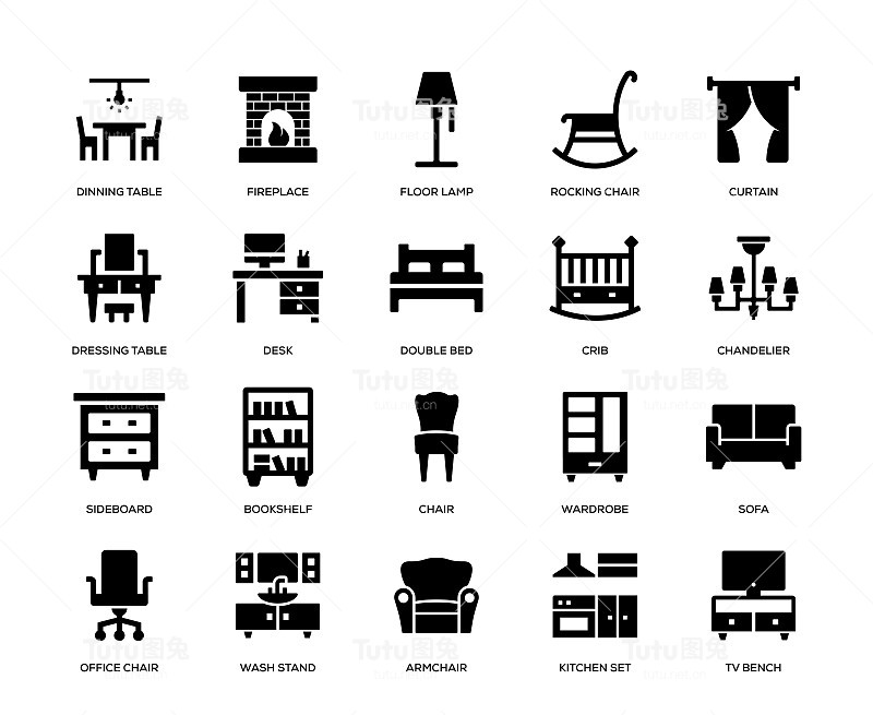 家具图标套装