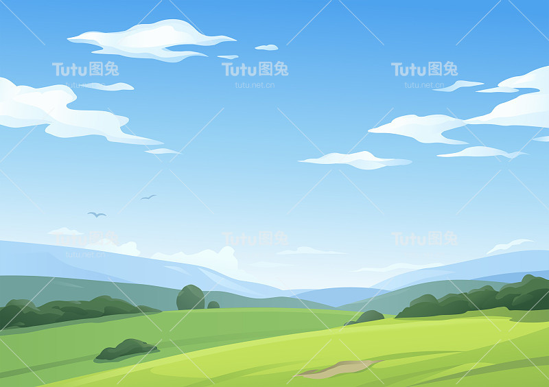 绿色的草地