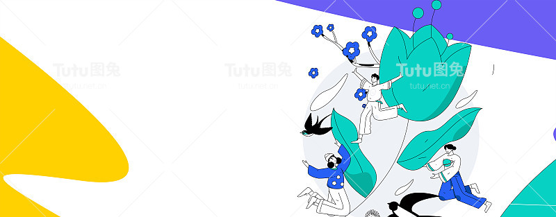 二十四节气:立春、下雨、惊蛰、春风、清明、谷雨，平面人物矢量概念操作手绘插画