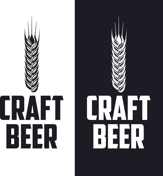 精酿啤酒啤酒厂，酒吧，商店标志