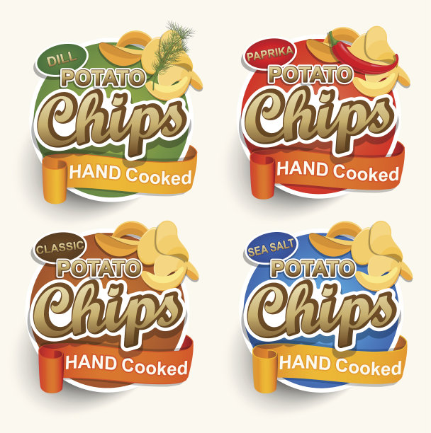 一组不同的芯片。