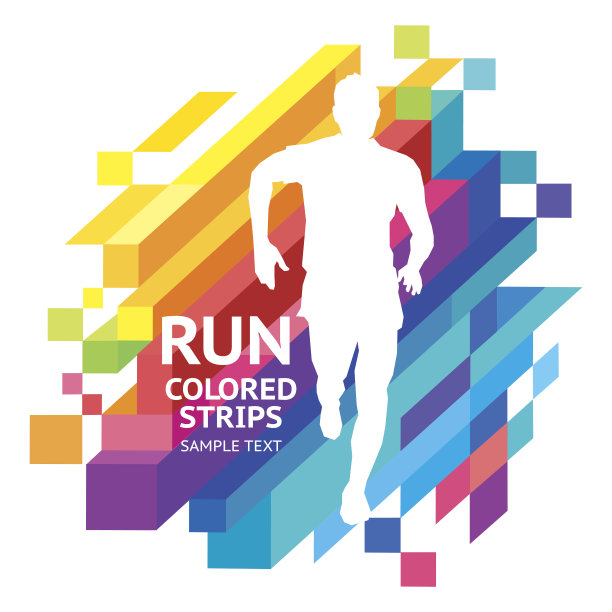 彩色条纹的背景