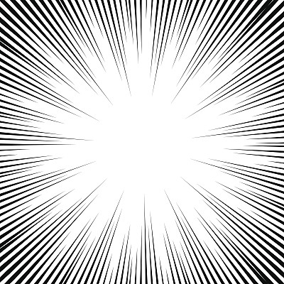 矢量漫画书速度线背景