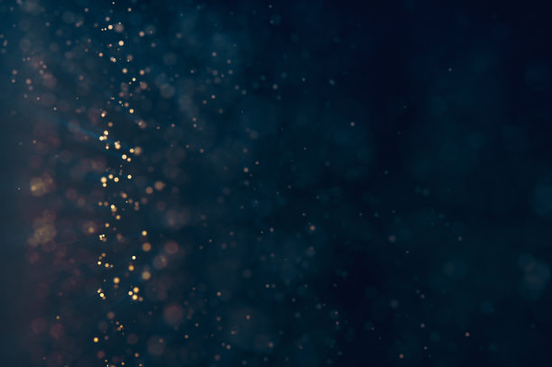 闪烁的灯光使背景散焦