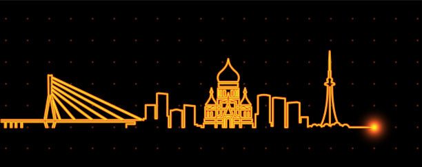 哈尔滨光带天际线