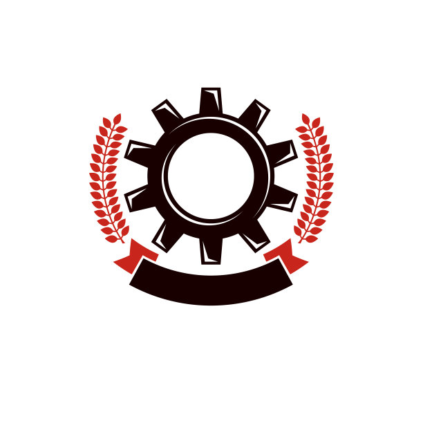 矢量工程齿轮插图。工业和机械观念，工人阶级和无产阶级主题，社会主义思想。