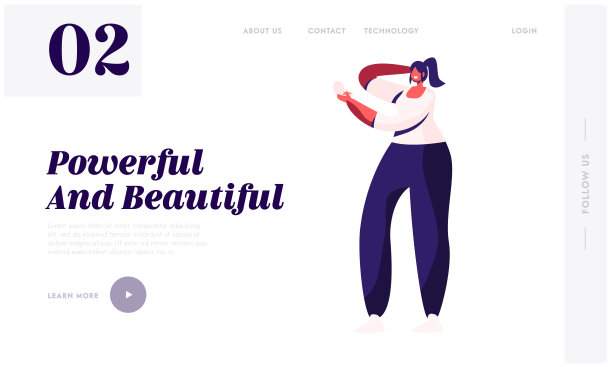 时尚女性配件网站登陆页面。小女人在化妆镜里。女孩现代时尚化妆物品和女士生活方式网页横幅。卡通平面矢量插图