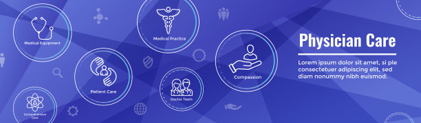 医生护理图标设置-网页标题横幅