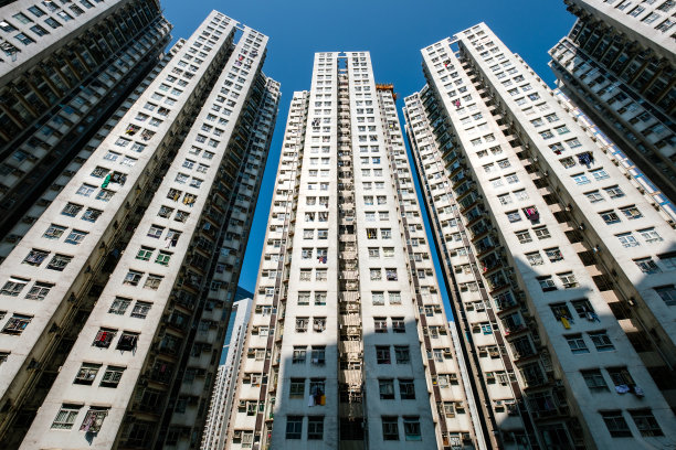 住宅建筑外立面，房地产外立面，香港