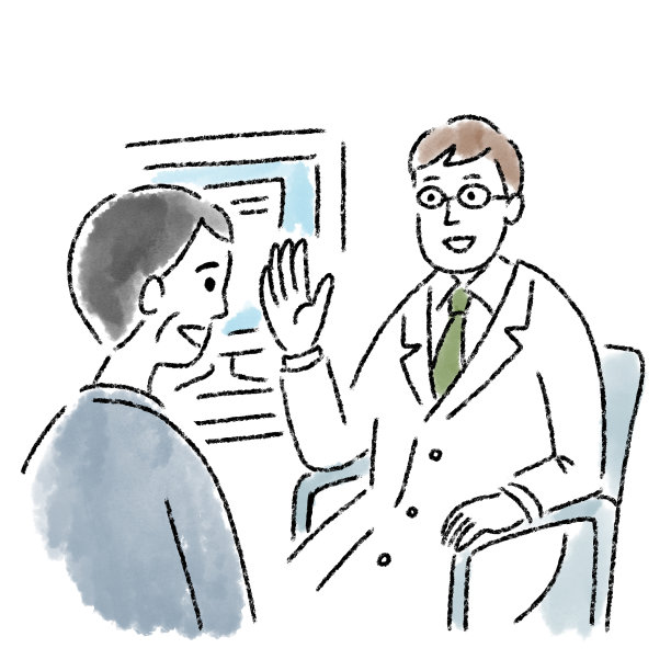 医生男人中年男人检查