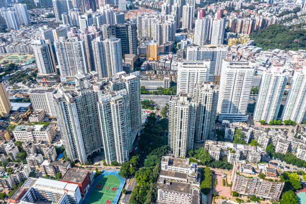 深圳市区鸟瞰图(白天)