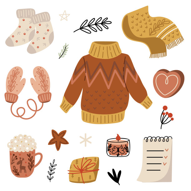 斯堪的纳维亚生活方式的舒适物品