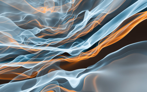 抽象半透明波浪色