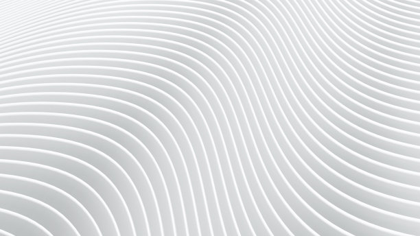 抽象的白色背景与3D条纹图案