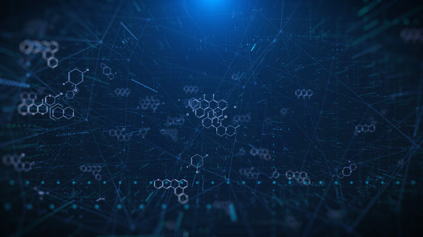 技术染色体符号未来元素数据系统线路网络监控系统背景。