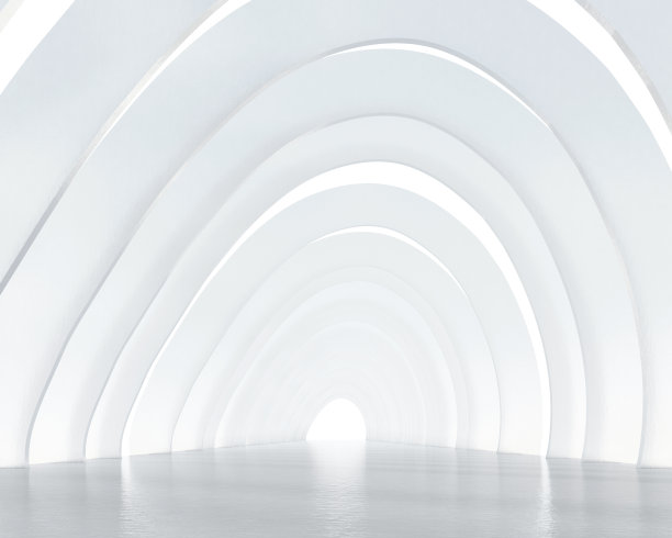 未来主义科幻极简主义建筑