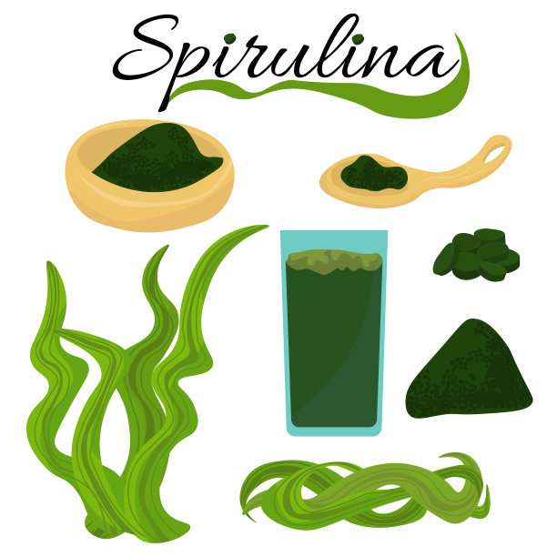 螺旋藻超级食品集、粉、海藻、胶囊等保健海产品于一体