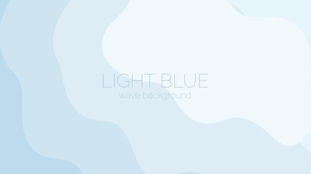 浅蓝色波浪图案背景向量