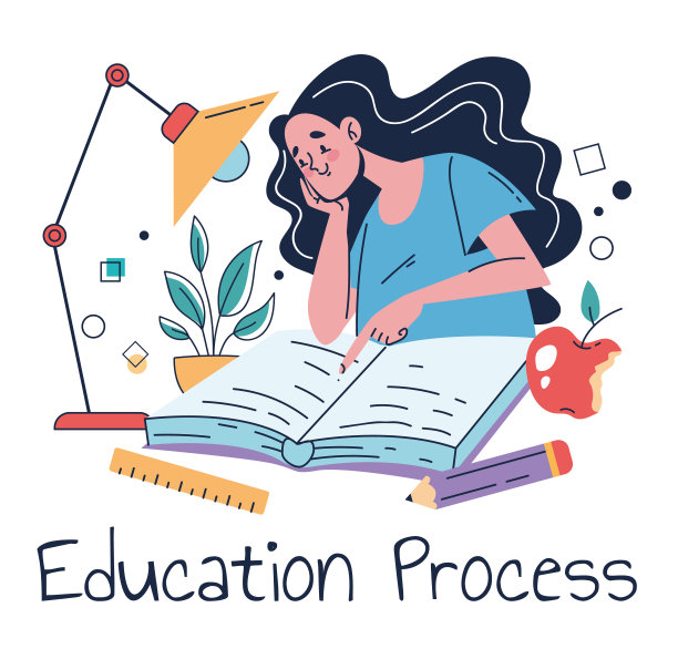 在线家庭学校学习教育学生大学学习培训抽象概念。矢量图形设计插图