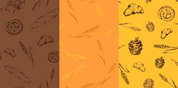 面包的无缝图案