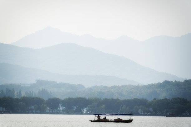 杭州西湖山水画