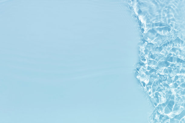 抽象蓝色水波，自然漩涡图案纹理，背景摄影