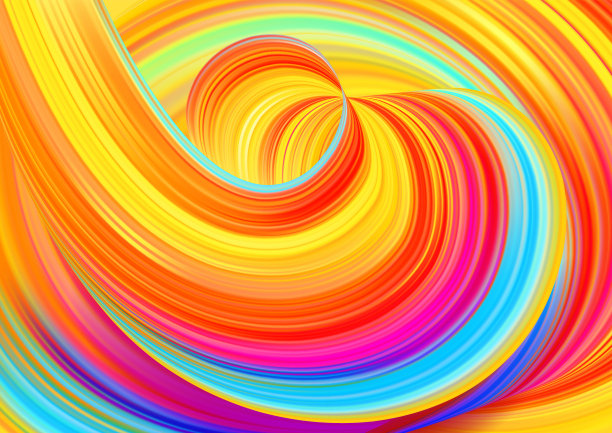 抽象的彩色背景与螺旋